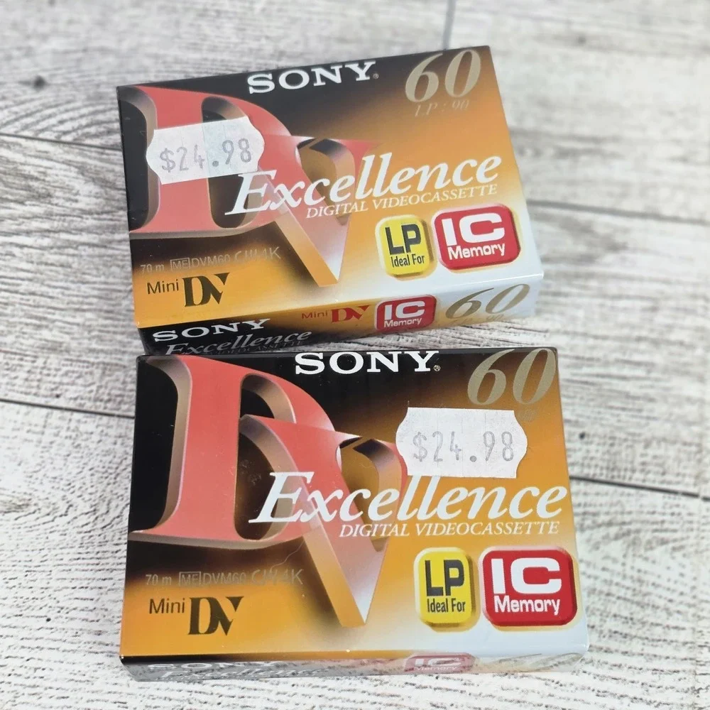 Lot Sony DVM60EXM2, DVM60EX2 Excellence mini Series Cassettes DV Digital Video